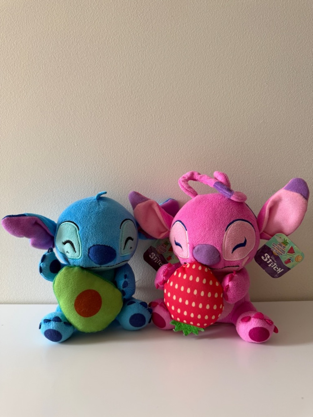 Disney’s Stitch Feed Me Plush Duo | Stitch with Avocado + Angel with Strawberry